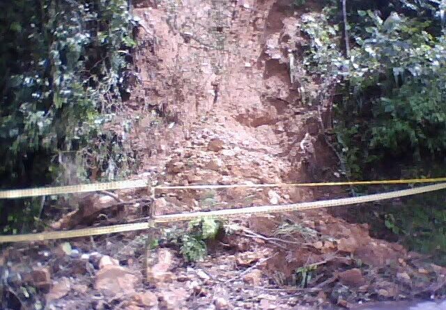 Un derrumbe en la vereda Buenavista se llevó siete fincas… y acaba de aparecer otro