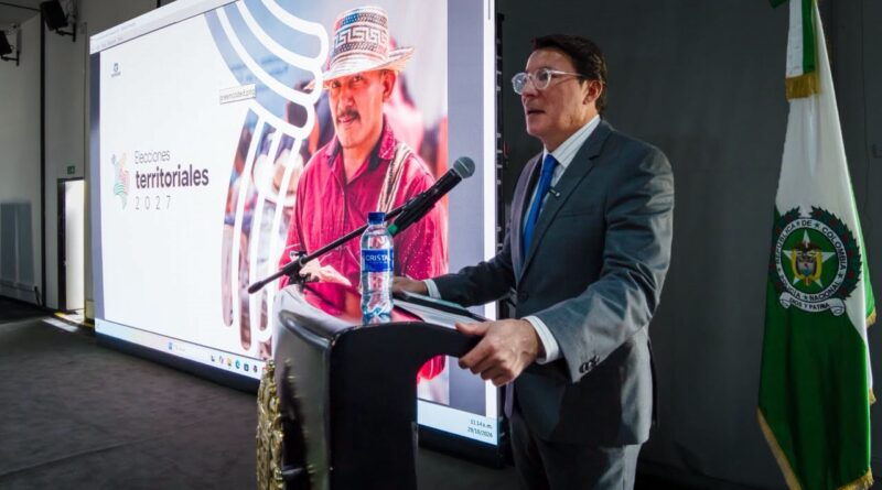El registrador presentó el calendario electoral para las elecciones regionales de 2027